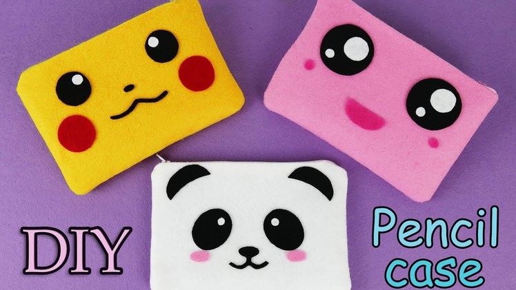 DIY Pencil Case I No Sew I Pikachu I Kawaii pencil case tutorial I Pokemon I DIY gifts