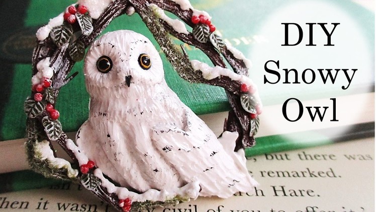 DIY Polymer Clay Snowy Owl Christmas Tree Decoration Tutorial. Maive Ferrando
