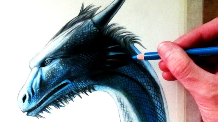 Drawing a Dragon Head - Saphira from Eragon