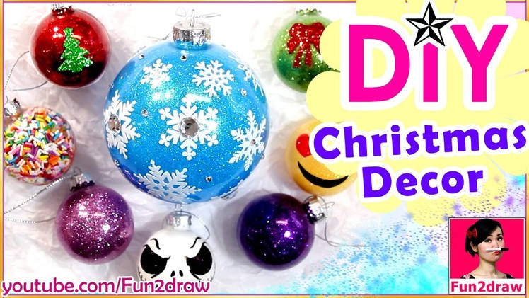 Easy DIY CHRISTMAS DECORATION ORNAMENTS! Amazing Art ★ How to Draw