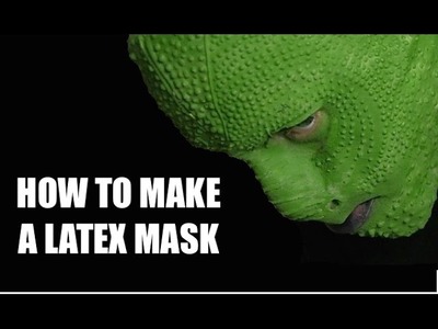 EASY to make a Latex mask - Lizard man edition