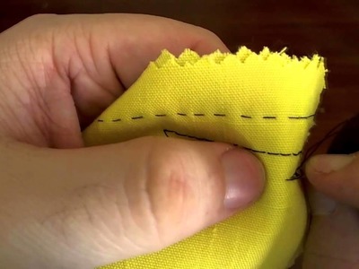 Hand-stitching: Saddle-stitch