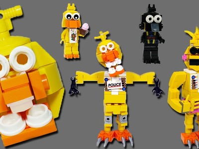 How to Build LEGO Chica (Toy, Withered & Phantom) | LEGO FNAF