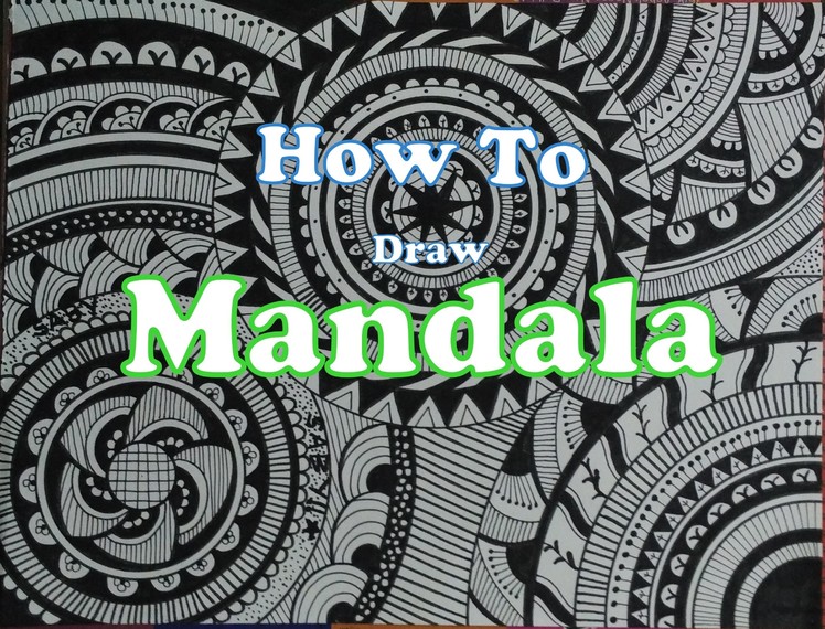 How To Draw Complex Mandala Art Design For Beginners, Easy Tutorial Doodle Drawing Step By Step