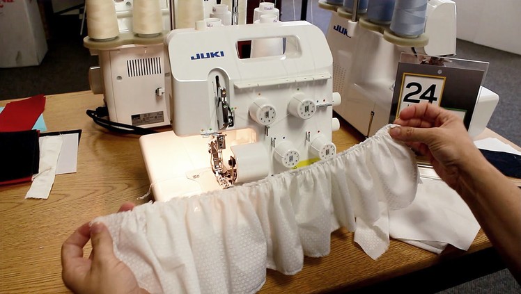 How to Gather on a Serger using the Juki MO-654DE