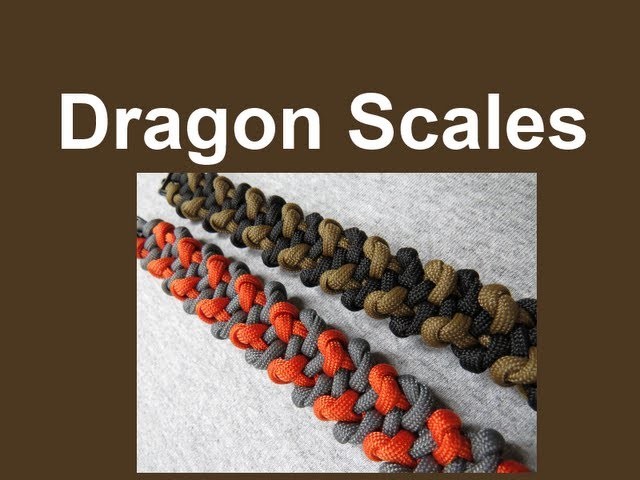 How to make a Dragon Scales Paracord Bracelet Tutorial (Paracord 101)