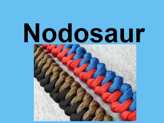 How to make a Nodosaur Paracord Bracelet Tutorial (Paracord 101)