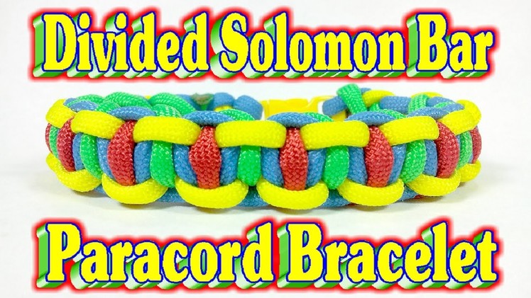How To Make A Paracord Divided Solomon Bar in Autism Awareness Colors
