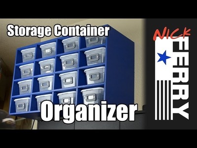 Ⓕ How to Make a Storage Container Organizer (ep22)