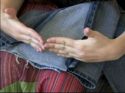 How to Make Bell Bottoms Out of Jeans : Sewing Hem for Bell Bottom Jeans