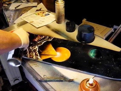 How to Spray Paint Art Tutorial - The Skateboard