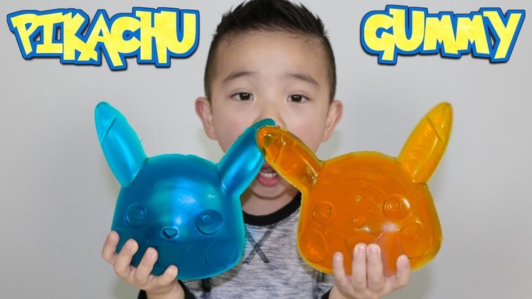 Making A Giant Pikachu Gummy Candy Sweets With CKN Toys Pokemon Go Candy