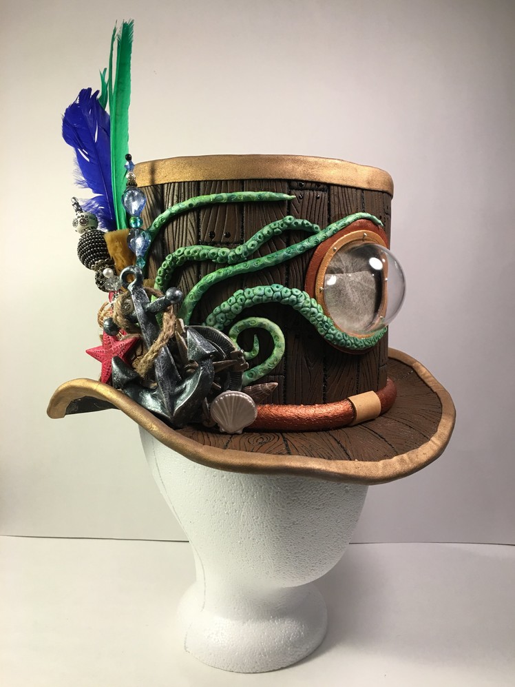 Making a Nautical Themed Steam Punk Top Hat