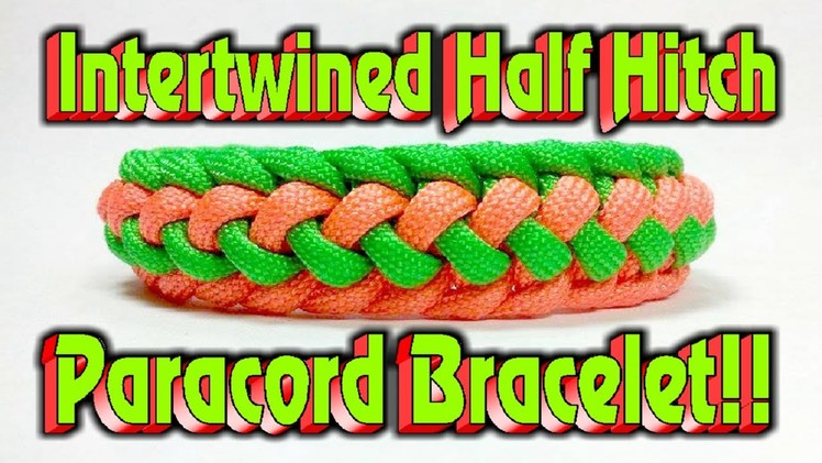 Paracord How To Make A Intertwined Half Hitch Bar Bracelet