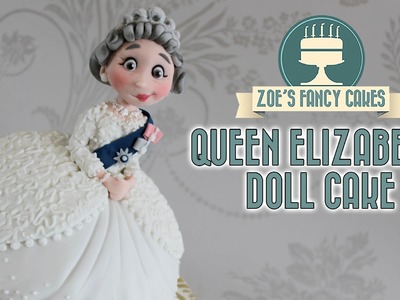 Queen Elizabeth doll cake British queens 90th birthday celebration