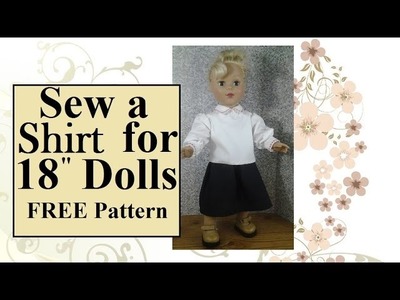 Sew a Long-Sleeved, Collared Shirt for 18 Inch Dolls