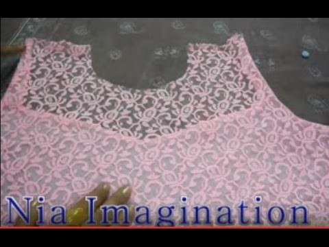 Sew latest transi neck line with sweet heart shape valentine special