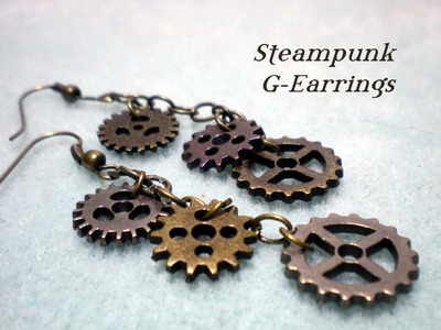 Steampunk Gear Earrings Tutorial