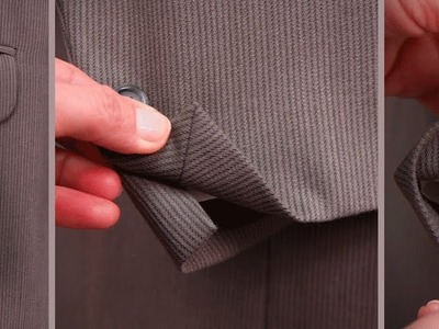 Suit or Jacket Alteration Shortening Sleeve with Mitered Corner Vent - Introduction (FREE SAMPLE)