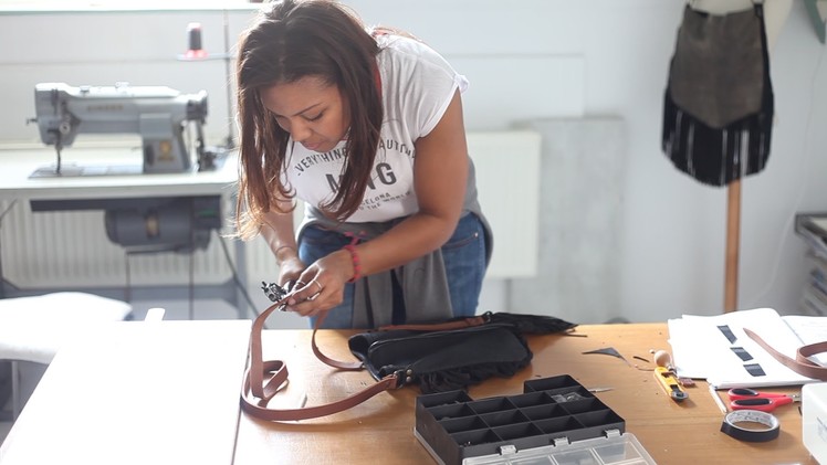 The Making Of… Black Leather Minx Shoulder Bag By Yardena Silva