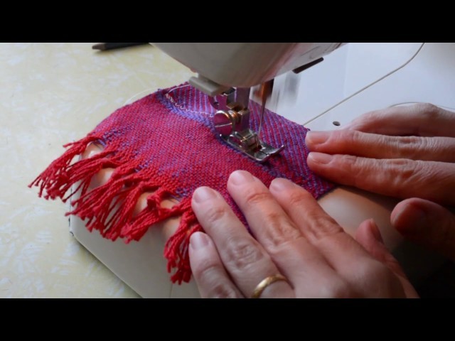 Cutting hand woven cloth, part 2
