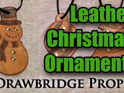 DIY Leather Christmas Ornaments