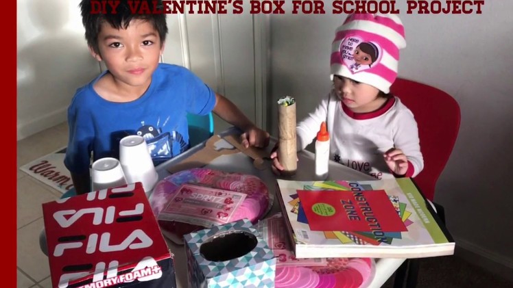 DIY Valentine's Box for School Project.ShaunAndKayla Toys World