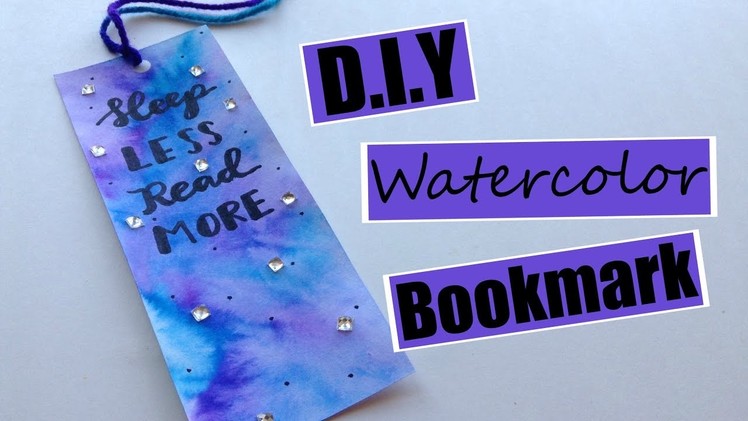 DIY Watercolor Bookmark Using Only Markers!!!