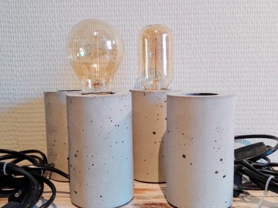 Easy DIY Concrete Lamp