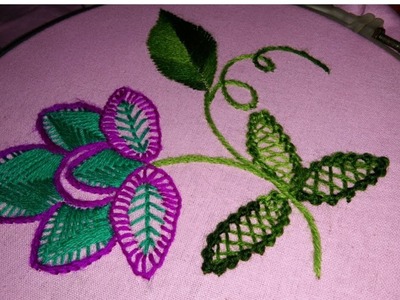 Hand embroidery easy and beautiful combination of easy basic stitch