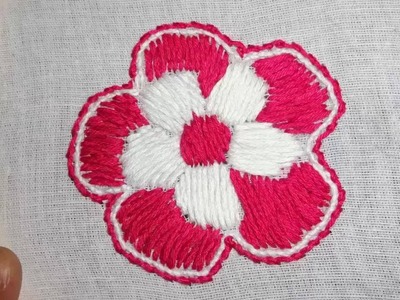 Hand Embroidery Flower Design Romanian Stitch by Amma Arts