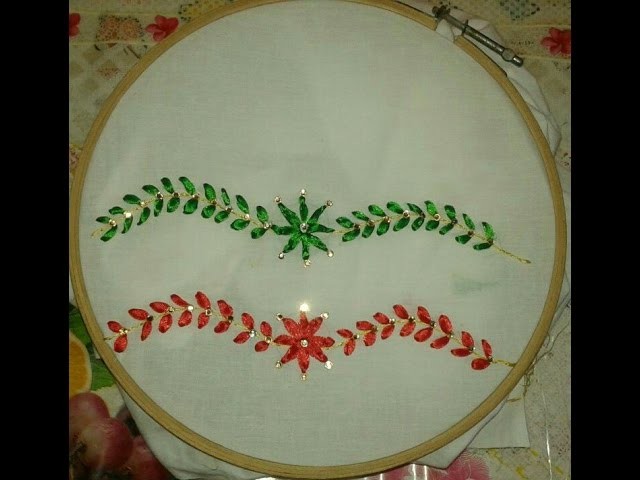 Hand Embroidery - Ribbon Work By Ayesha - www.ayeshasworld.com In Urdu.Hindi