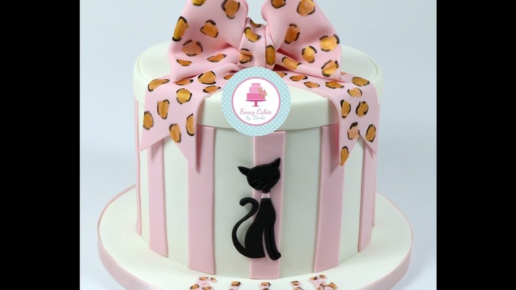 How to Decorate a Cake - Cat Hat Box Design Tutorial  - Ceri Badham