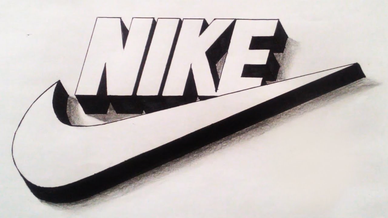 drawing of nike logo