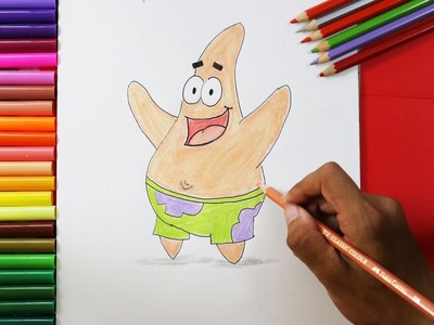 How to Draw Patrick from Spongebob - Cómo dibujar Patrick