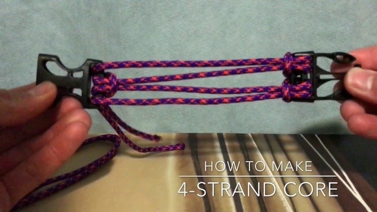 How to make "4-Strand Core" for any Paracord Bracelet