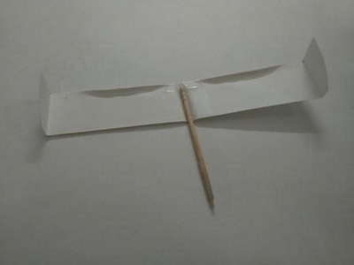 How to make a paper toothpick glider