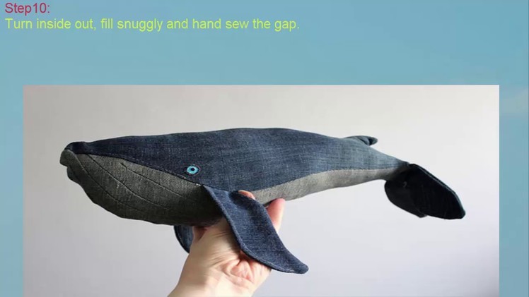 HOW TO MAKE Denim DIY Whale - DIY │♥ Hgchannel♥
