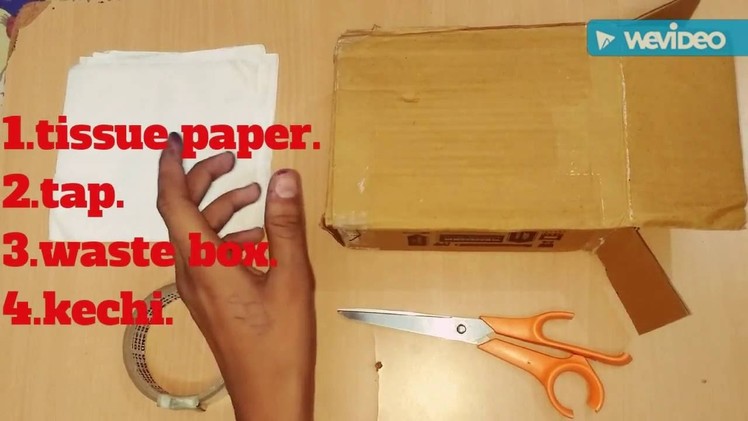 How to make tissue paper box by waste box . ((Mr hacker))