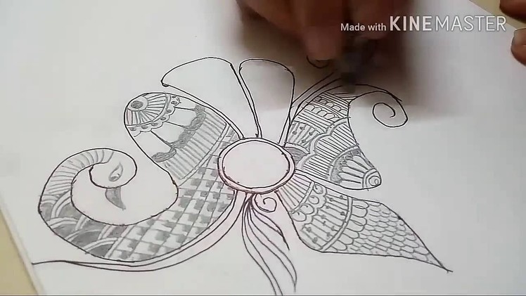 Mehndi Art | Beginners Henna Designs | With Paper And Pencil
