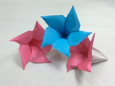 Origami Flower of Dipladenia [Tutorial]  - Naomiki Sato