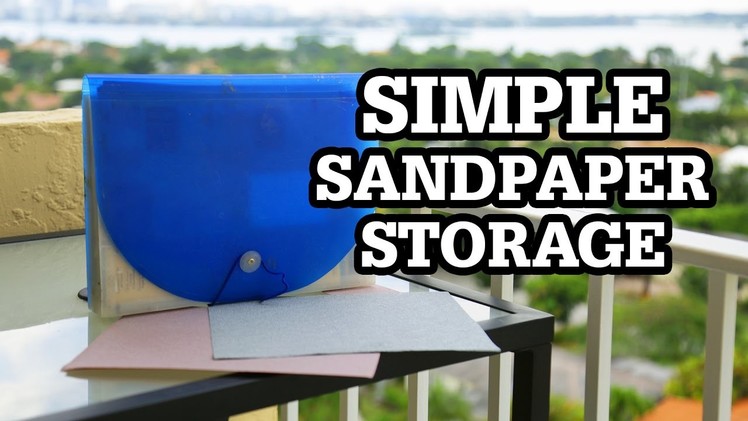 Simple Sandpaper Storage Organizer | GET ORGANIZED!