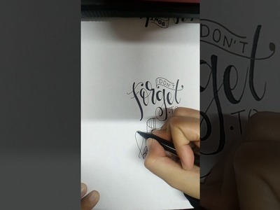 Tutorial Handlettering with Drawing Pen Snowman