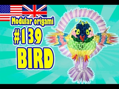 3D MODULAR ORIGAMI #139 BIRD