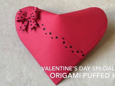 3D Origami Heart - Easy Paper Puffed Heart Tutorial | Priti Sharma