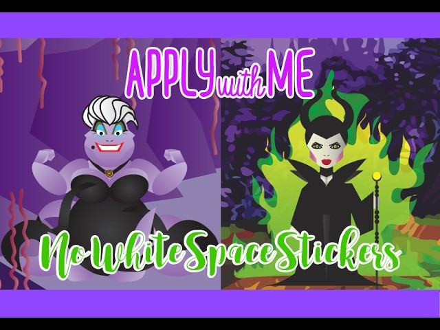 APPLY WITH ME. Ursula & Maleficent. Happy Planner & Erin Condren. NoWhiteSpaceStickers
