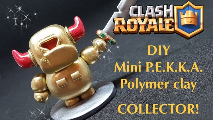 COLLECTOR! DIY Clash Royale GOLDEN Mini P.E.K.K.A. - Polymer clay tutorial