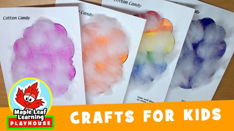 Cotton Candy Craft for Kids | Maple Leaf Learning Playhouse