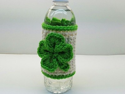 CROCHET How To #Crochet St. Patrick's Day Four Leaf Clover Shamrock Cozy TUTORIAL #365
