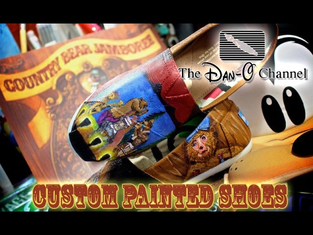 Disney DIY|  Vintage Disneyland Country Bear Jamboree Custom Painted Shoes | The Dan-O Channel